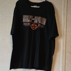 Harley-Davidson Black and Orange Tee